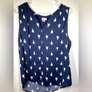 Pixley Tulip Print Tank Top Size Large
